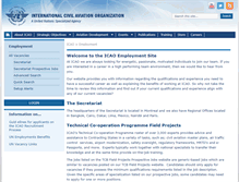 Tablet Screenshot of careers.icao.int